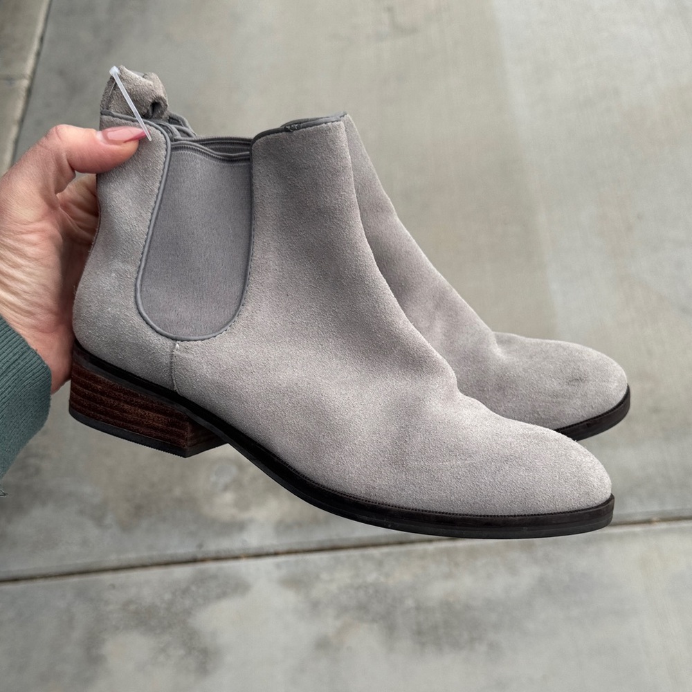 Cole Haan Women's Gray Suede Ankle Boots